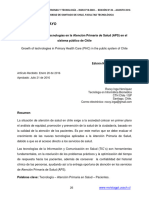 Tecnología: Ensayo: Crecimiento de Las Tecnologías en La Atención Primaria de Salud (APS) en El Sistema Público de Chile