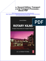 Full Download Book Rotary Kilns Second Edition Transport Phenomena and Transport Processes PDF