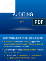 Auditing - 7 Analytical Procedures