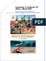 Full Download Book Health Psychology A Textbook 7Th Edition PDF