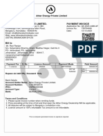 Licence Invoice