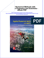 Full download book Applied Numerical Methods With Matlab For Engineers And Scientists Pdf pdf