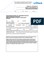 Tec Check Formato Pre Establecido para Tu Queja Individual Ante La PROFECO Editable1