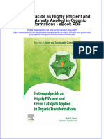 Full download book Heteropolyacids As Highly Efficient And Green Catalysts Applied In Organic Transformations Pdf pdf