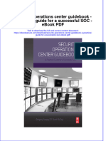 Full Download Book Security Operations Center Guida Practical Guide For A Successful Soc PDF