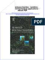 Full download book Seaweed Polysaccharides Isolation Biological And Biomedical Applications Pdf pdf