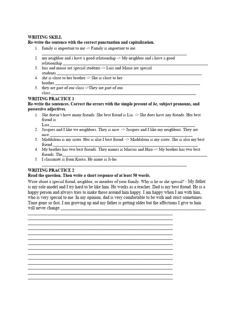 Writing Skills: Punctuation & Grammar | PDF | Language Mechanics ...