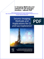Full Download Book Seismic Imaging Methods and Applications For Oil and Gas Exploration PDF