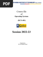 Course File OS Session 2022-23