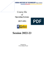 Course File OS Session 2022-23