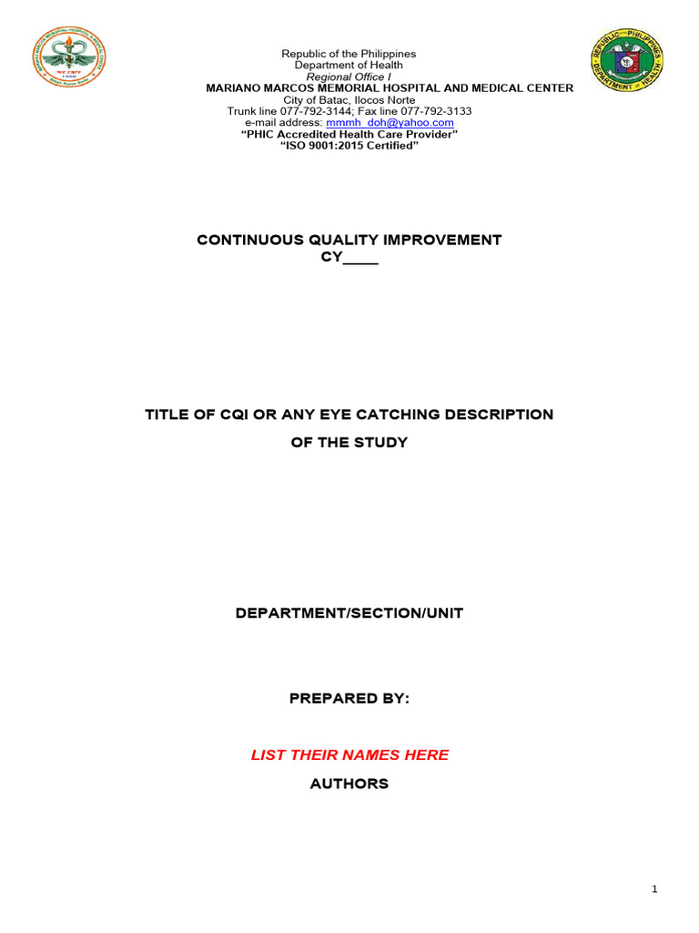 CQI Process Overview and Implementation Guide | PDF | Evaluation ...