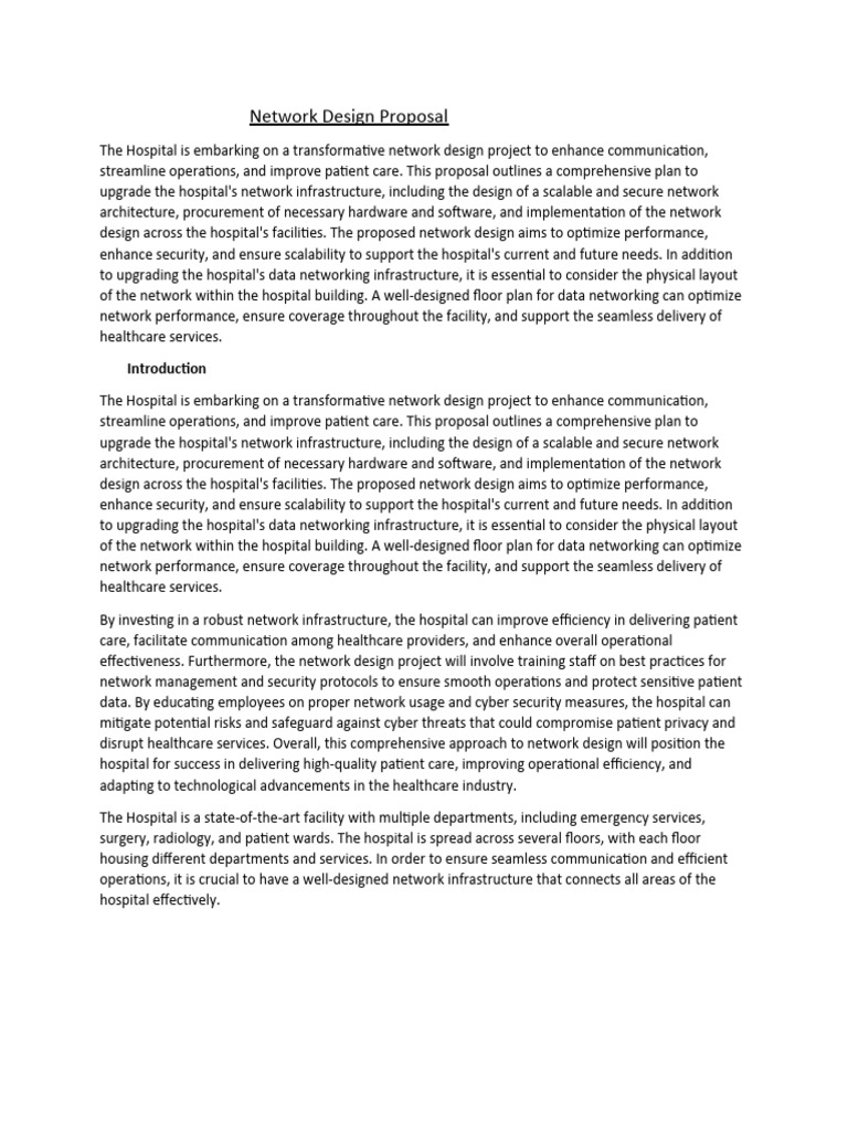 Final Proposal | PDF | Computer Network | Network Switch