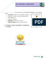 Actividad Ventana y Fichas Excel