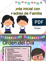 Junta Inicial Con Padres de Familia