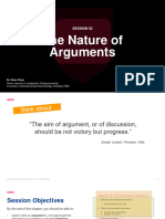 Session 02 The Nature of Argument