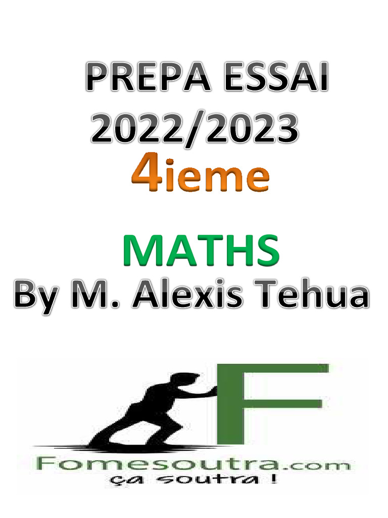 Prépa Maths Exercices 2022/2023 | PDF