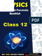 12th Physics Formula Booklet by Umesh Rajoria