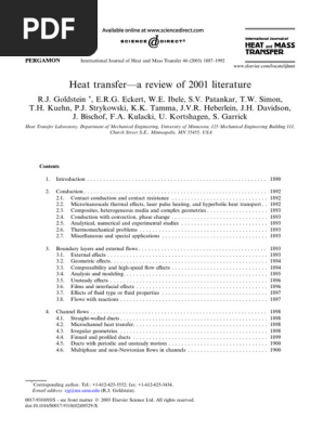 Buffer Couch Surfers “White” XL Heat Transfer Literature Review 2001 | PDF | Heat Transfer