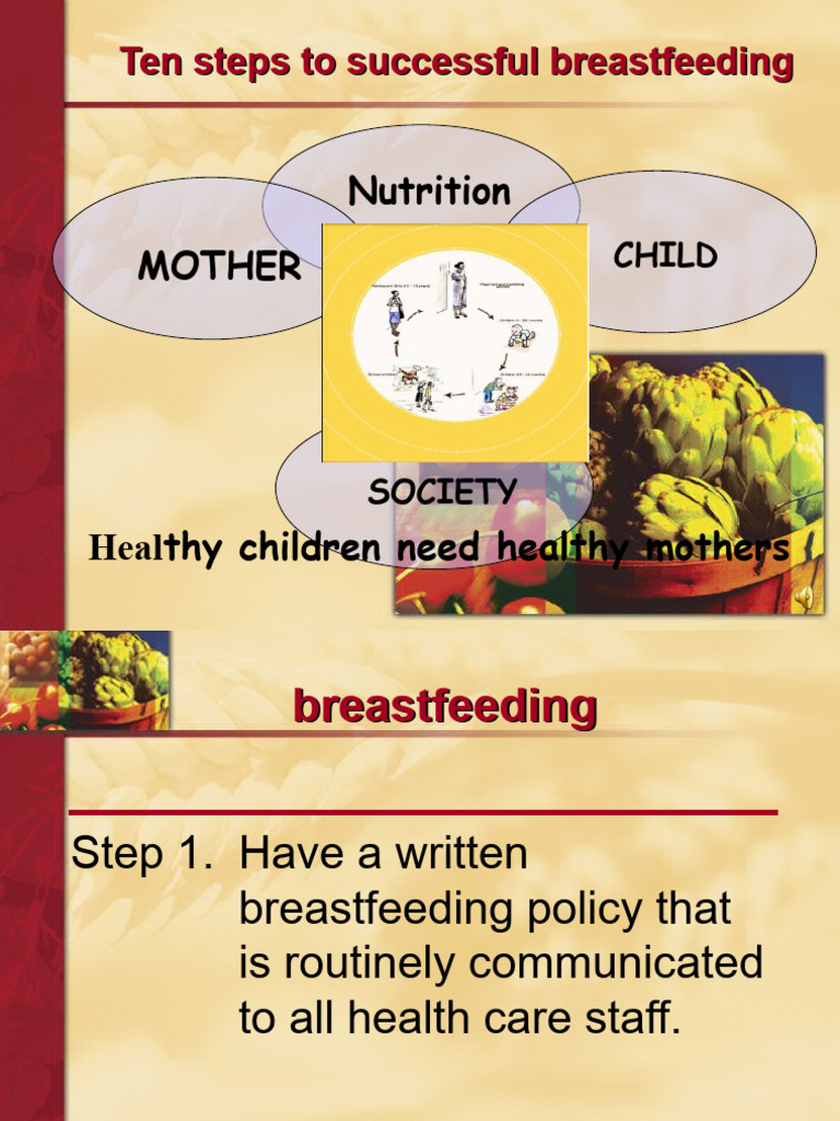 10 STEPS TO SUCCESSFUL BREASTFEEDING POSTER PDF visual data 7