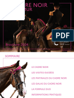 Cadre Noir de Saumur Brochure Individuels 2024