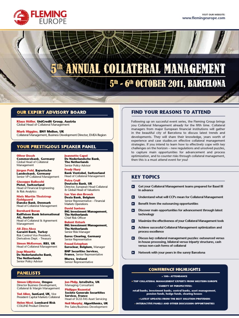 5th Collateral Management Fleming | PDF | Ing Group | Investment Management