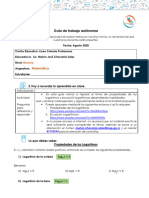 Guía de Trabajo Autónomo Agosto Melvin 11°