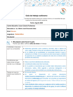 Guía de Trabajo Autónomo Agosto Melvin 9°