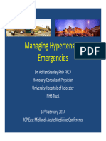 Hypertensive emergencies