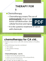 Chemotherapy For Cancer