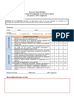 Pauta de Evaluación Exposición Oral