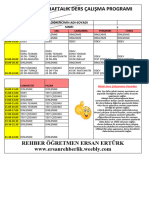 Haftalik ÇaliŞma Programi