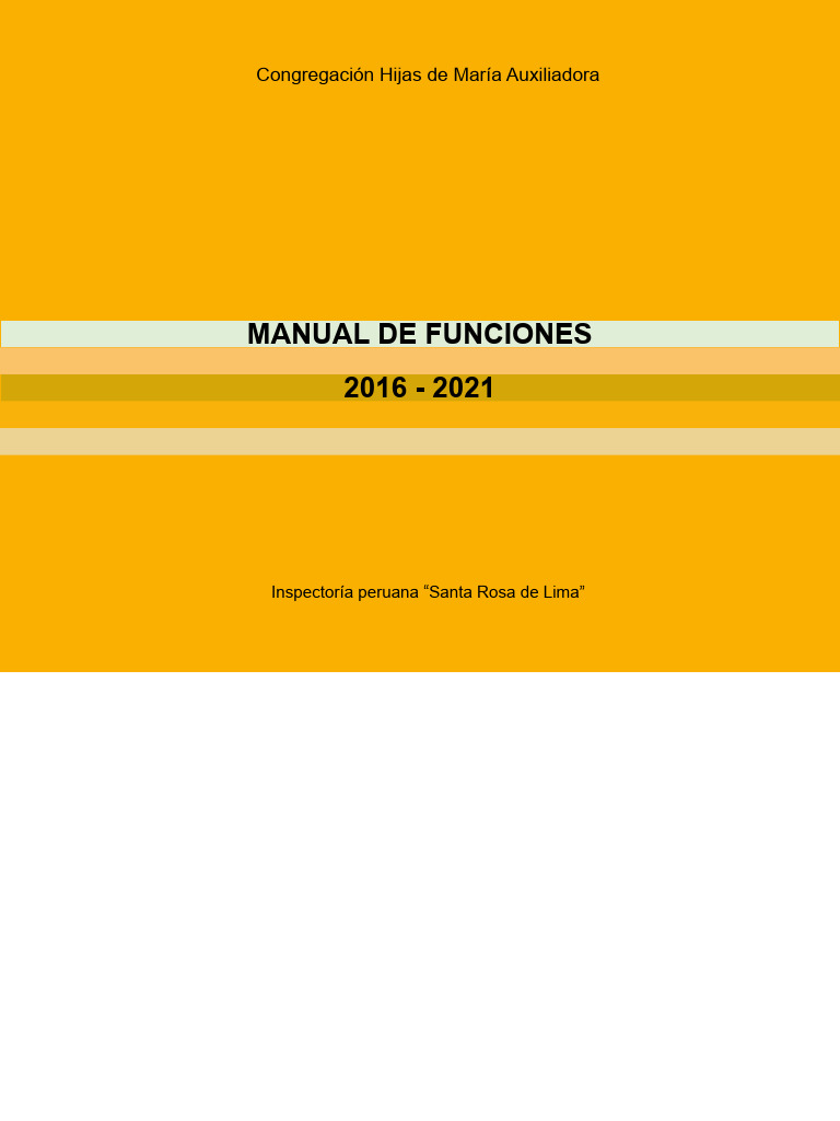 MANUAL DE FUNCIONES | PDF