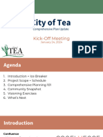 Tea Comprehensive Plan - Kick-Off Meeting