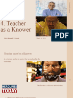 Teacher As A Knower PPT 2