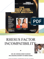 Rhesus Factor Incompatibility by Nwokolo Ernest