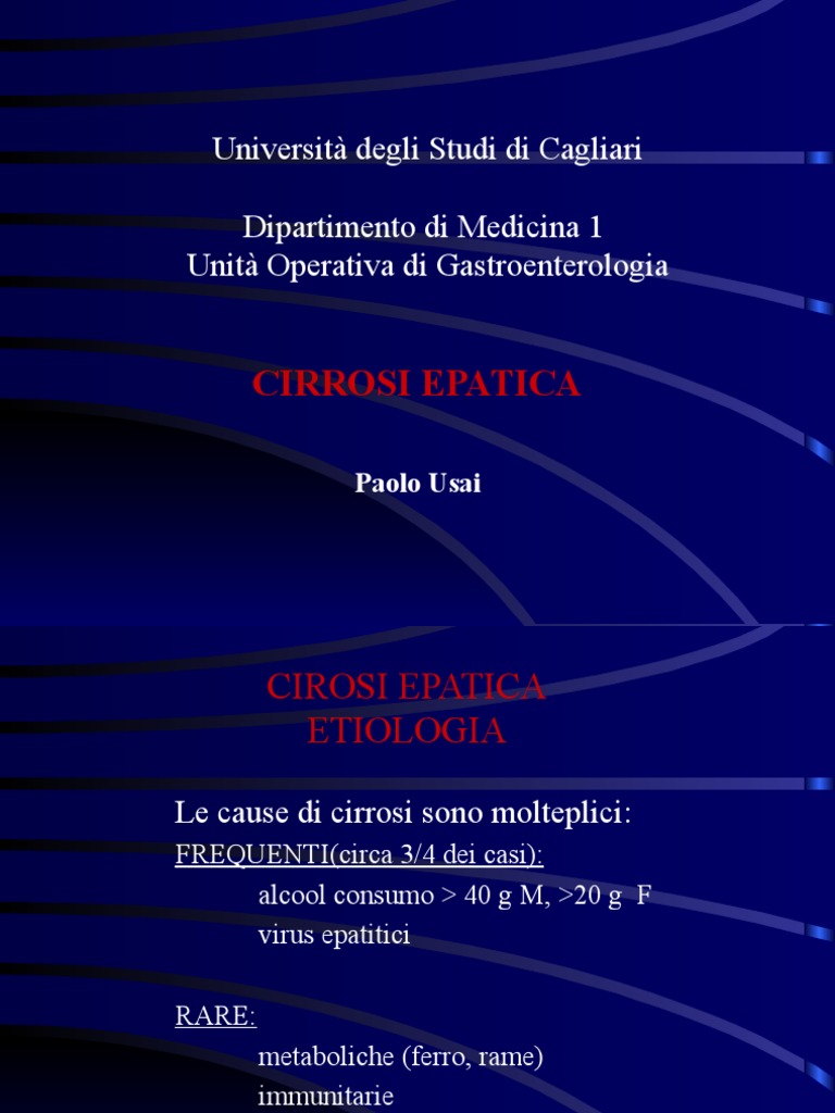 Cirrosi Epatica PDF
