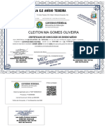 Certificado Escolar - Cleiton Ma Gomes de Oliveira