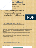 COA-Unit 3 Computer Arithmatic