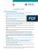 Resource List For Qualitative ME