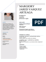 Margiory Jared Vasquez Arteaga: Estudiante de Maquillaje Profesional e Ingles