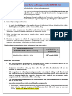 Guidelines For Internal Marks and Assignments For SUMMER 2023