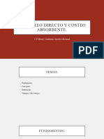 Costo Absorbente y Variable o Directo