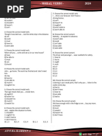 Movzu Sinaqlari 2024 - Modal Verb