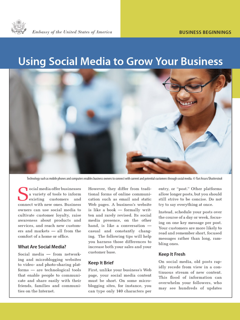 Business Beginnings Series - Using Social Media To Grow Your Business ...