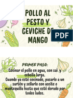 Pollo Al Pesto y Ceviche de Mango