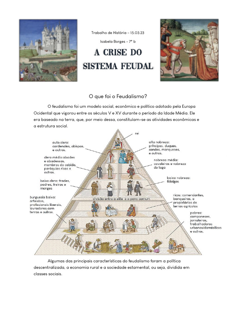 Crise do Feudalismo na Idade Média | PDF | Peste negra | Feudalismo