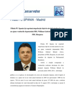 Comunicat de Presa PC Spania - William Branza