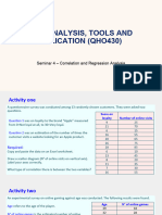 Seminar 4 - Correlation and Regression Analysis