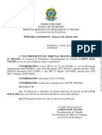 141 - Estabelece a escala do plantão judiciário de 15 a 21-04-2024