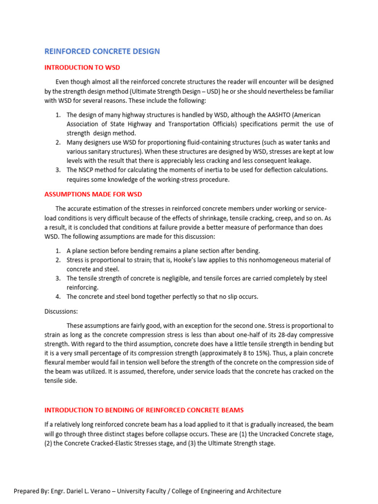Intro-Rcd Notes | PDF | Bending | Beam (Structure)
